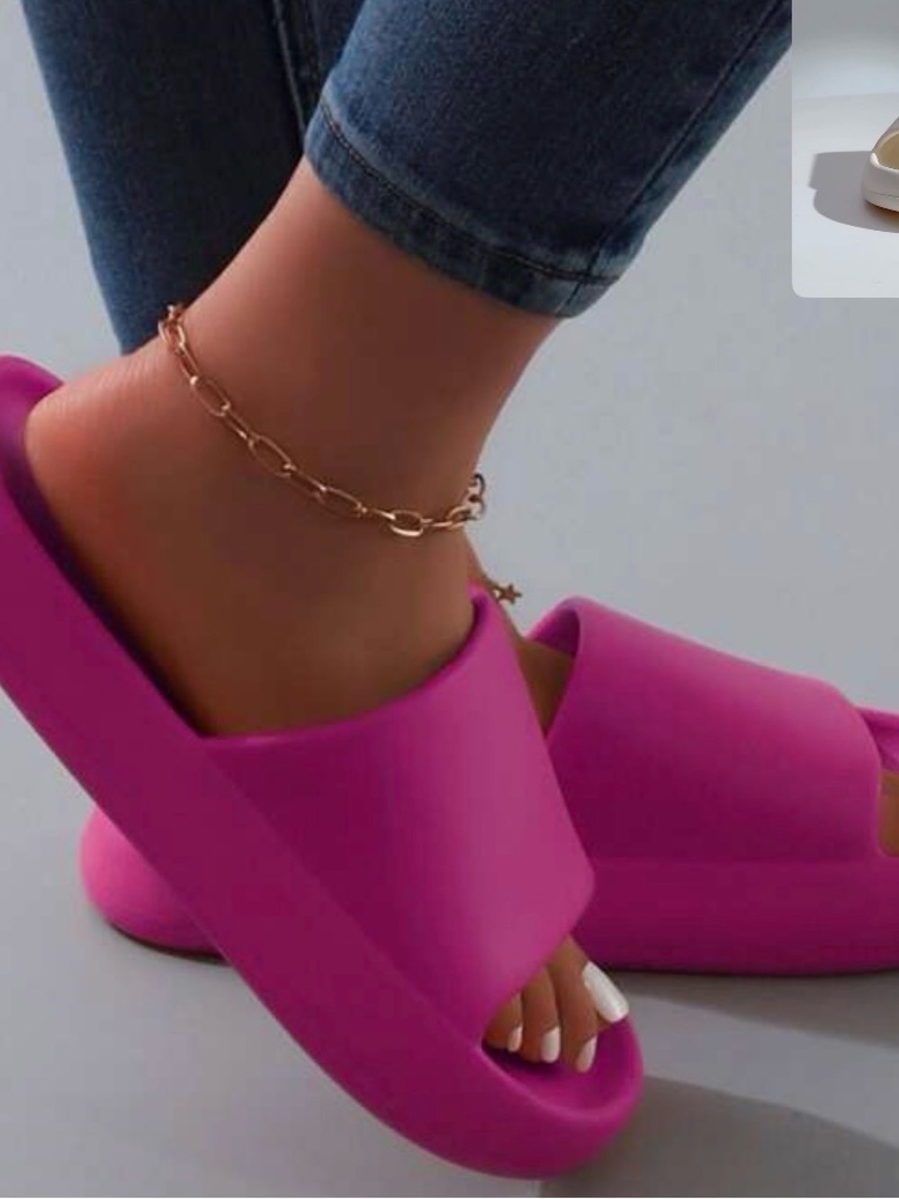 Comfort Foam Slide Sandals - Magenta